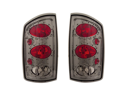 IPCW Platinum Smoked Lens Tail Light Set 02-06 Dodge Ram - Click Image to Close